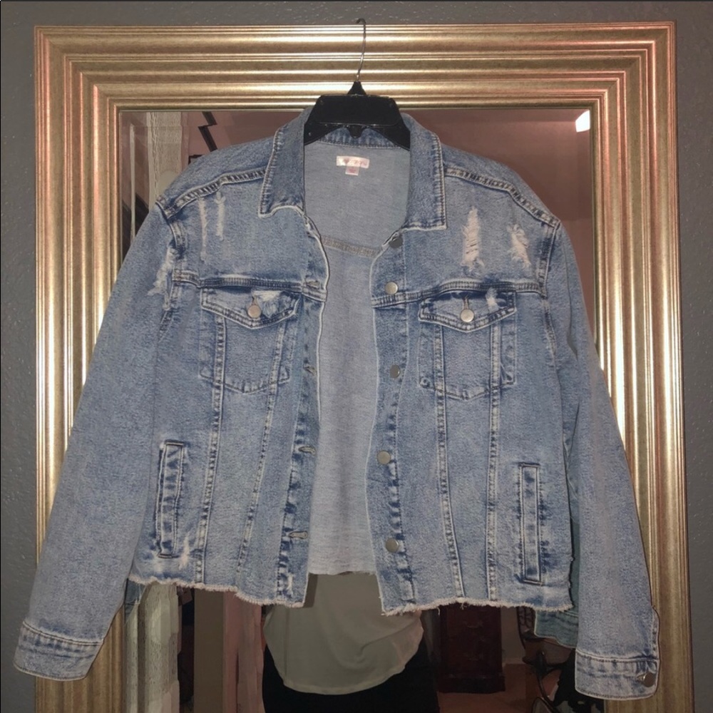 Distressed Jean Jacket